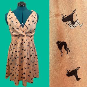 Farm Rio Dog Pattern Mini Dress